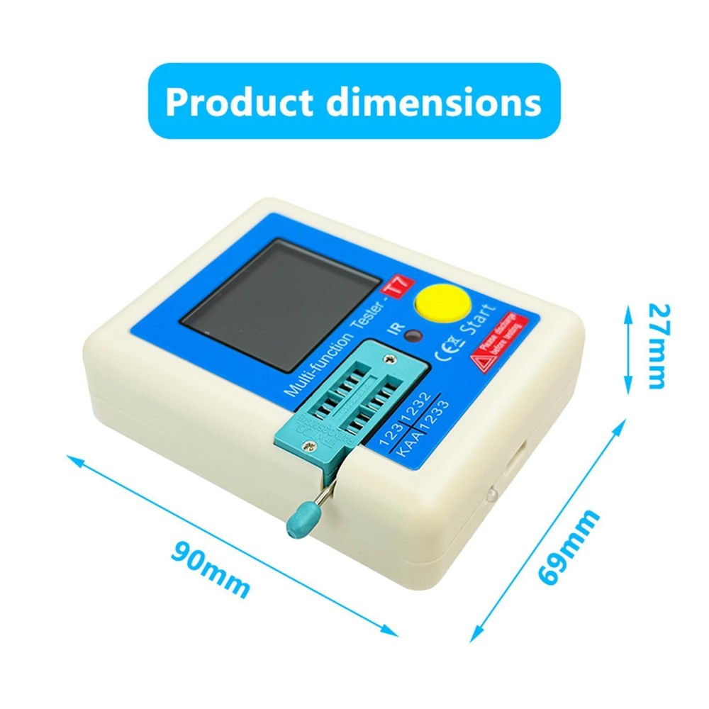Meter Transistor Meter Colorful Display TFT for Npn Resistor Triode
