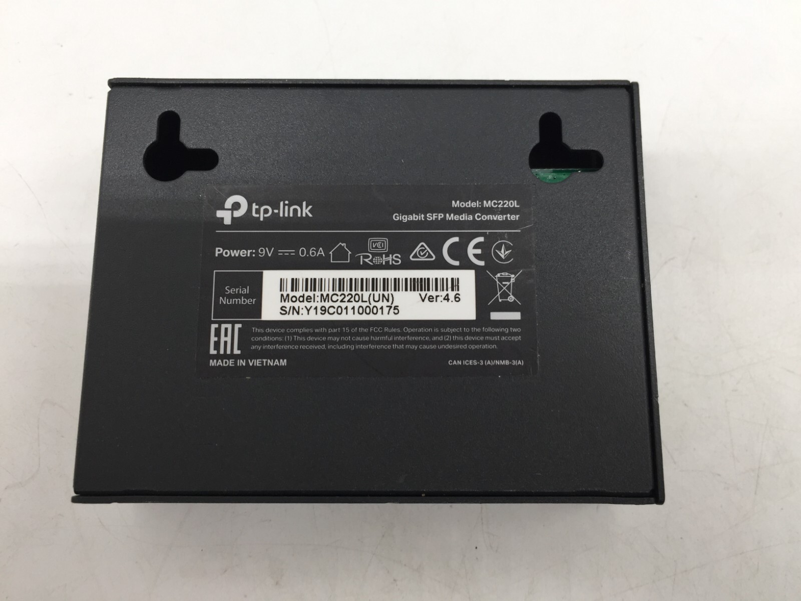 TP-Link MC220L Gigabit Ethernet SFP Media Converter UNIT ONLY FREE S/H