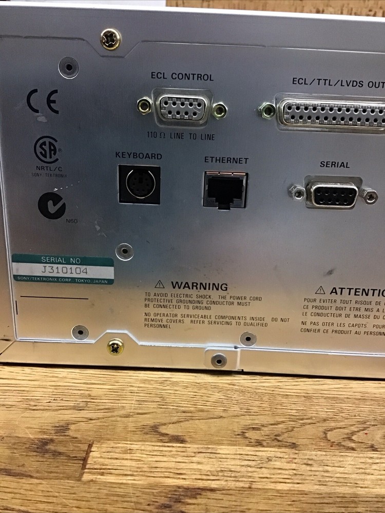 SONY TEKTRONIX MTG100 MPEG GENERATOR Pulled From Working Environment UM