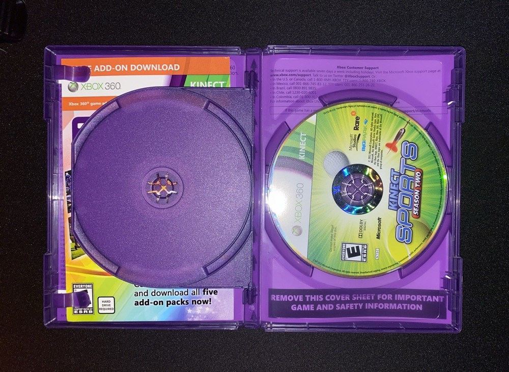 Official Microsoft Xbox 360 Kinect Motion Sensor Bar and Kinect Games