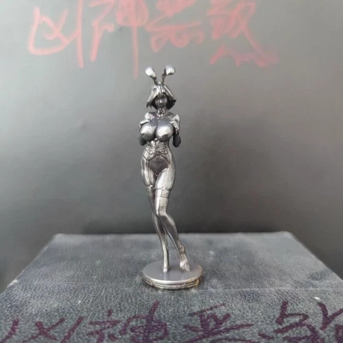 Black Pure Copper Rabbit Girl Nude Body Statue Art Hand-me-down Model Ornament 1