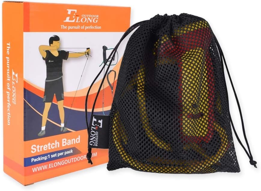 Elong Archery Bow Trainer Draw Training Aid Device Strength Stretch Yellow