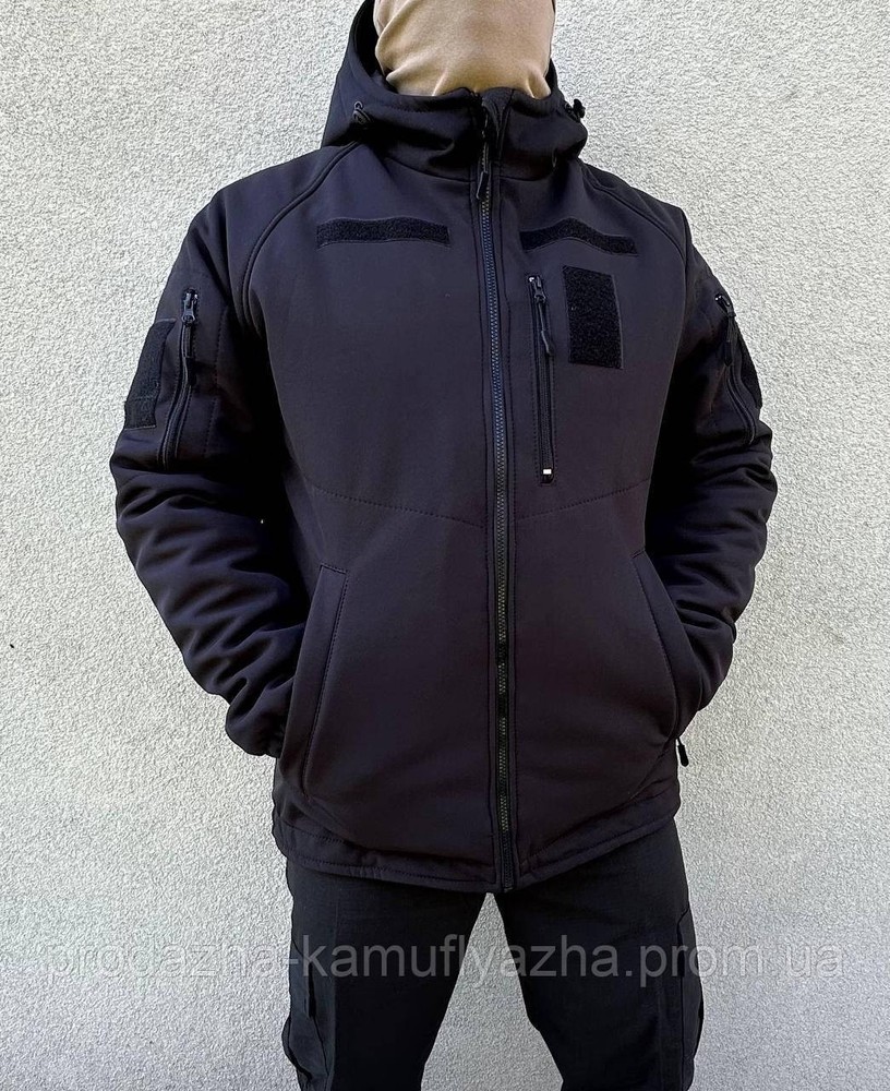 Black softshell jacket Omni hit / black softshell jacket / insulated jacket
