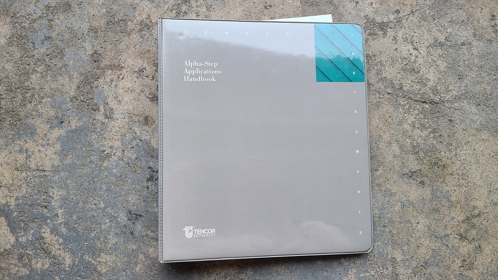 Manuals for Tencor AlphaStep 250 and Application Handbook
