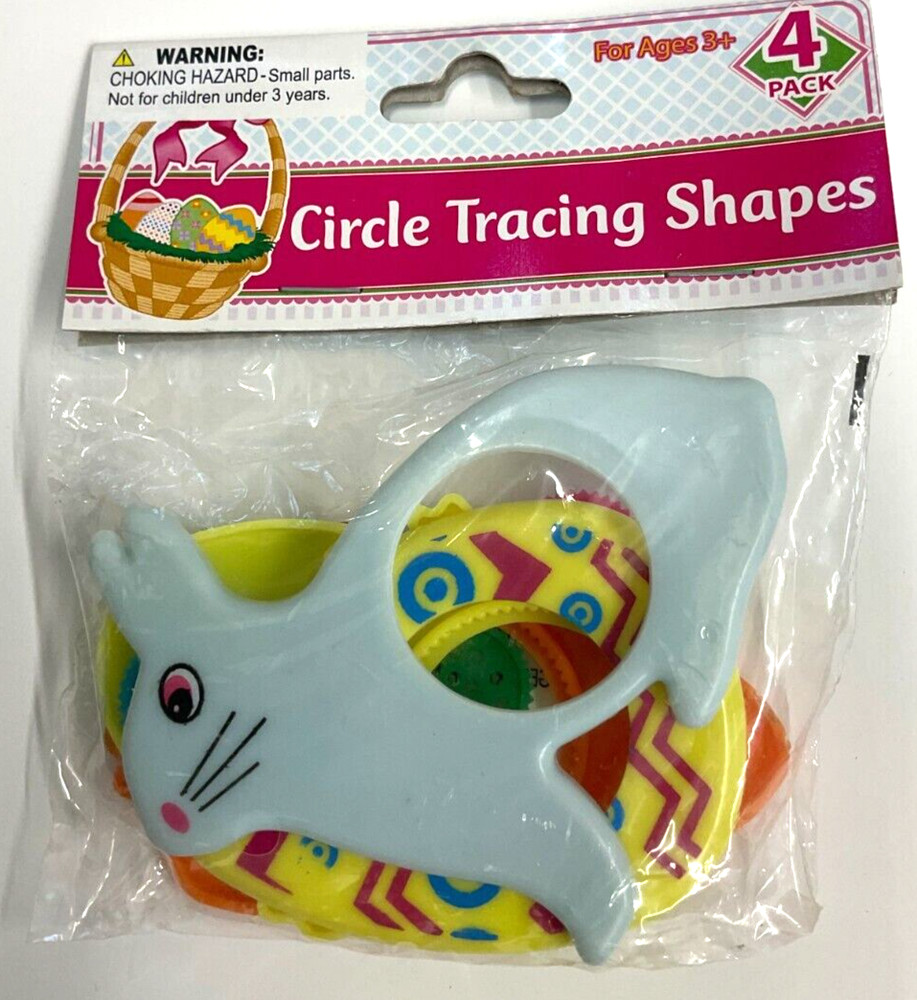 GREENBRIER - CIRCLE TRACING SHAPES, 4 PACK