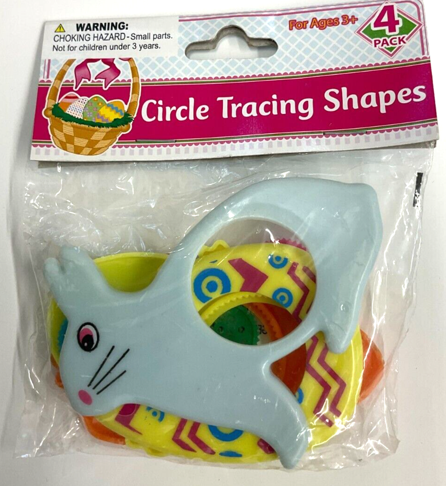 GREENBRIER - CIRCLE TRACING SHAPES, 4 PACK
