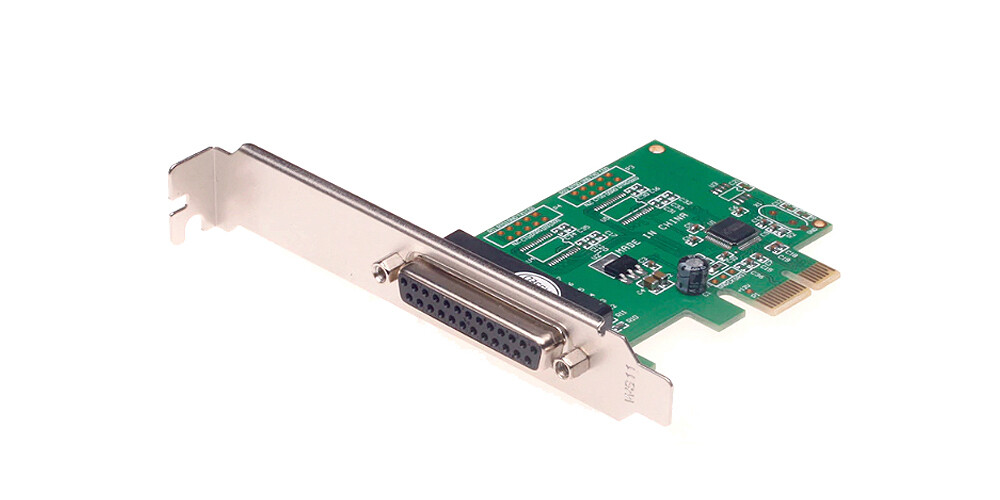 High-Speed Parallel Port PCI Express Printer I/O Card Windows Only