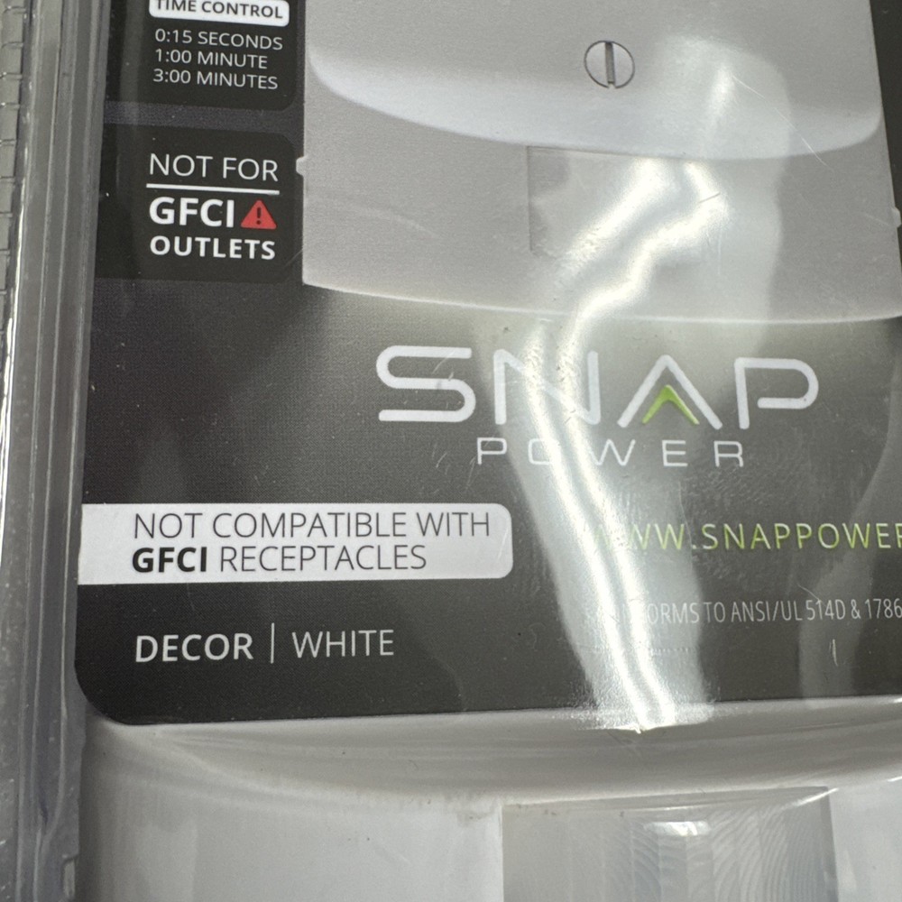 SnapPower MotionLight Motion Detecting Night Light Wall Plate Bright/Dim/Off
