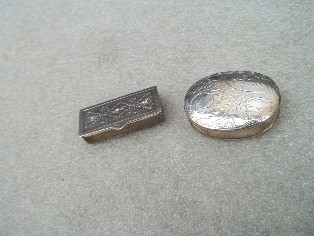 Vintage Silver Boxes x 2