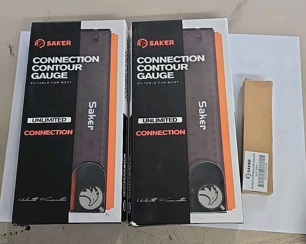 X Saker Connection Contour Gauge (10 Inch) Profile Tool With Hole Pencil
