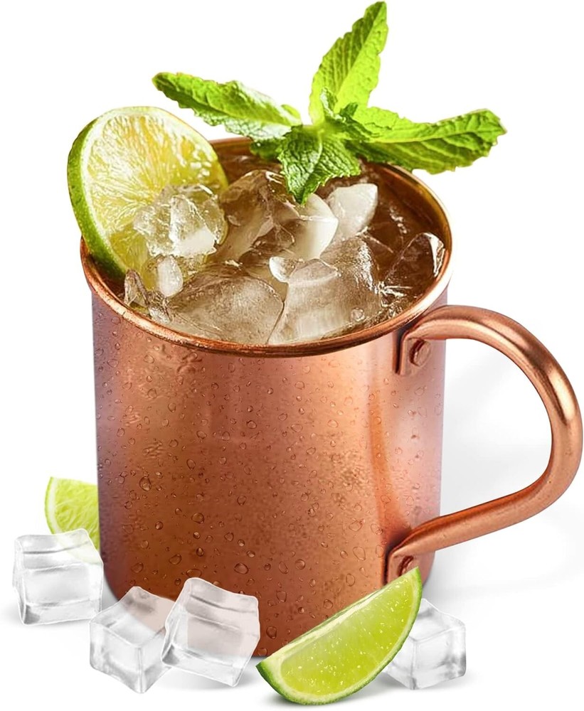Moscow Mule Copper Mug by Solid Copper Authentic Moscow Mule Mugs Unlined 16 oz