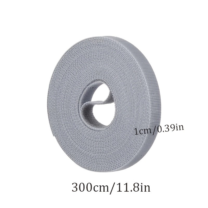 4pcs/40FT Self Adhesive Stick Tape Hook & Loop Sticky Back Strips Fastener Roll