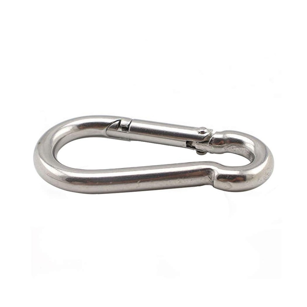 304 Stainless Steel Spring Snap Link Hook, Loaded Hook,Keychain Carabiner Cli...