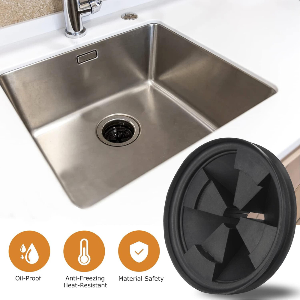 Upgraded EPDM Rubber Splash Guard for Insinkerator Evolution Series 2 Pack