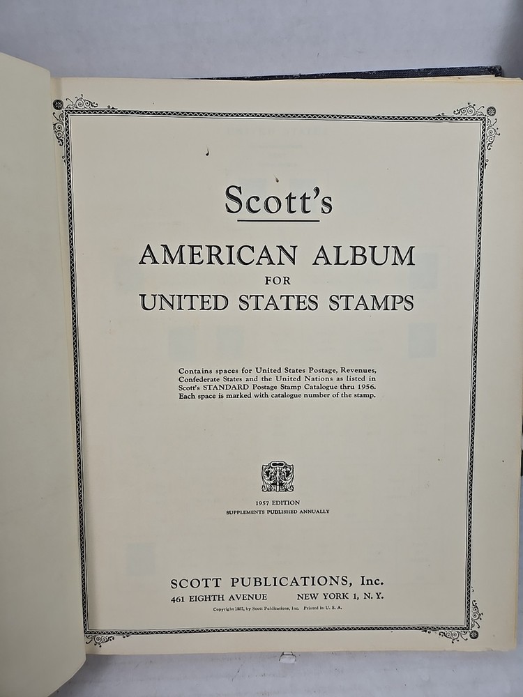 Scott's American Album For United States Album - Some Stamps + Extra's (1957)