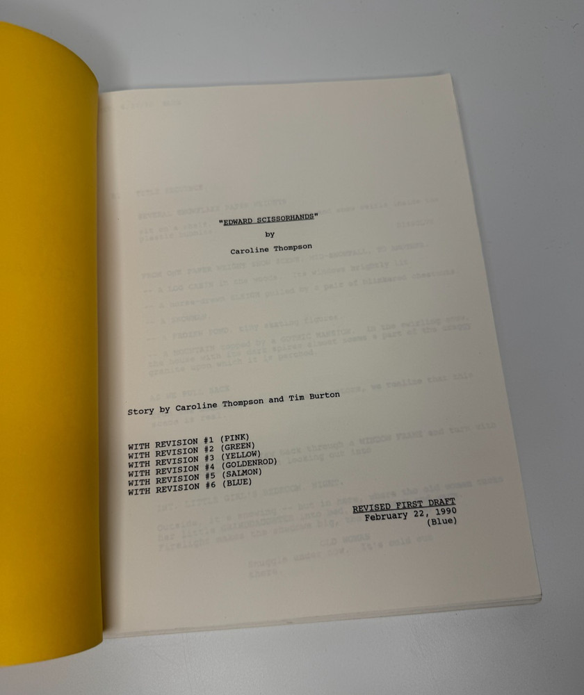 Edward Scissorhands (1990) Original Screenplay Script – Revised First Draft