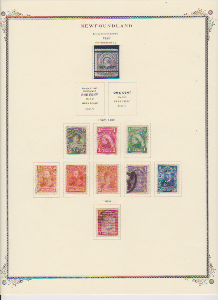 Canada Pre-Confederation Pages with Stamps