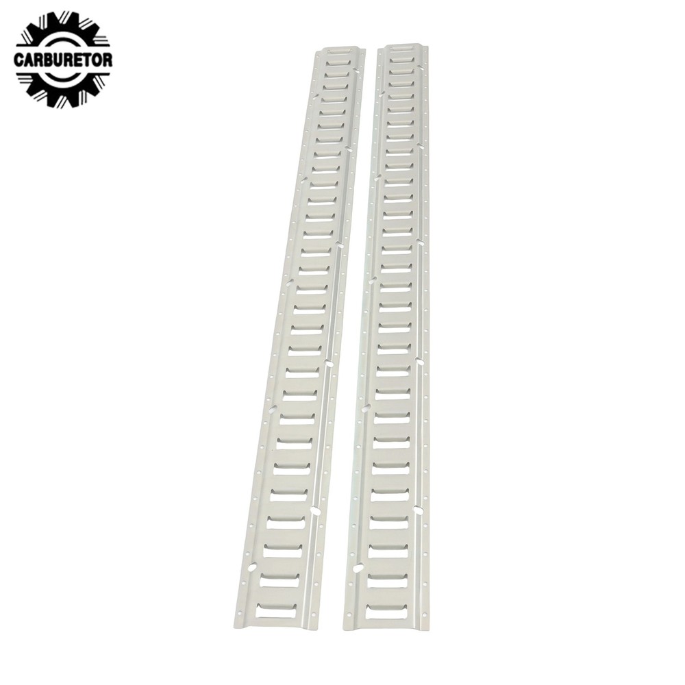 2 Feet Long E Track Rails Silver Finish 2 Pack For Cargo Management System