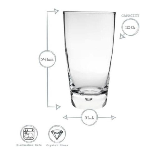 Bormioli Rocco Luna Beverage Glass - Set of 12