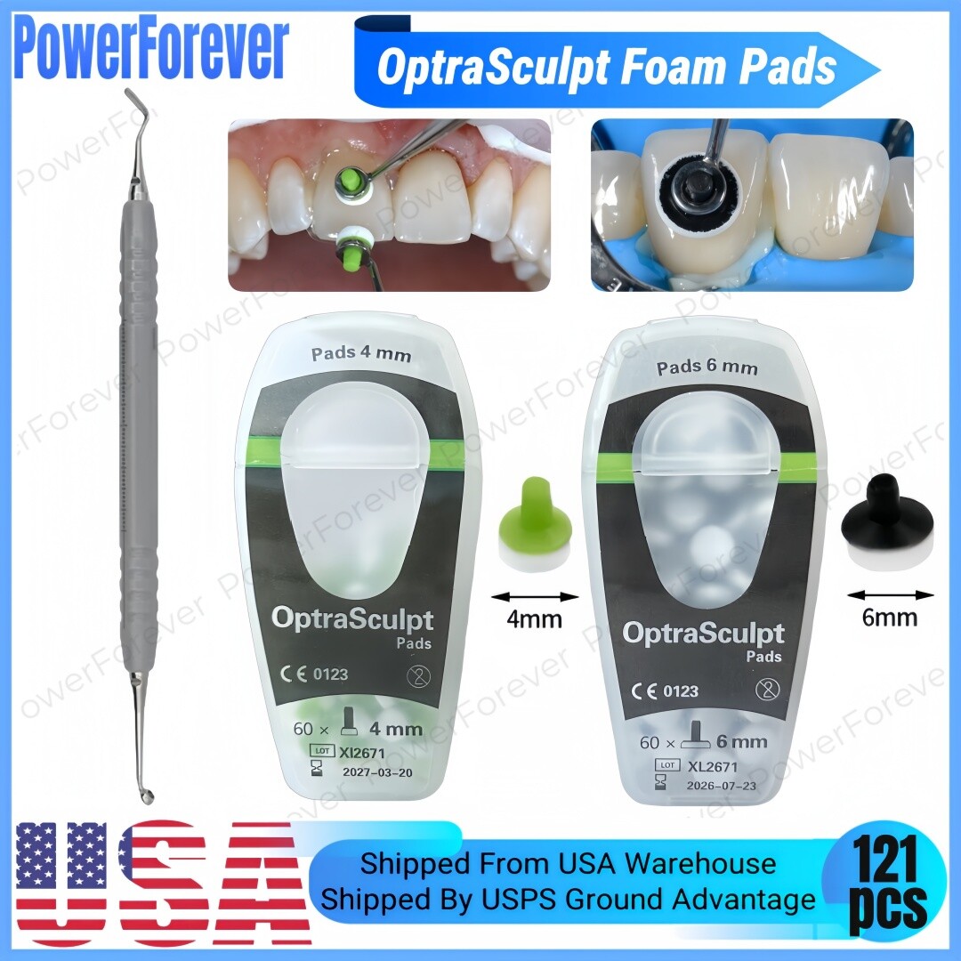 USA Dental OptraSculpt Foam Pads Veneer Composite Resin Filling Spatula Handle