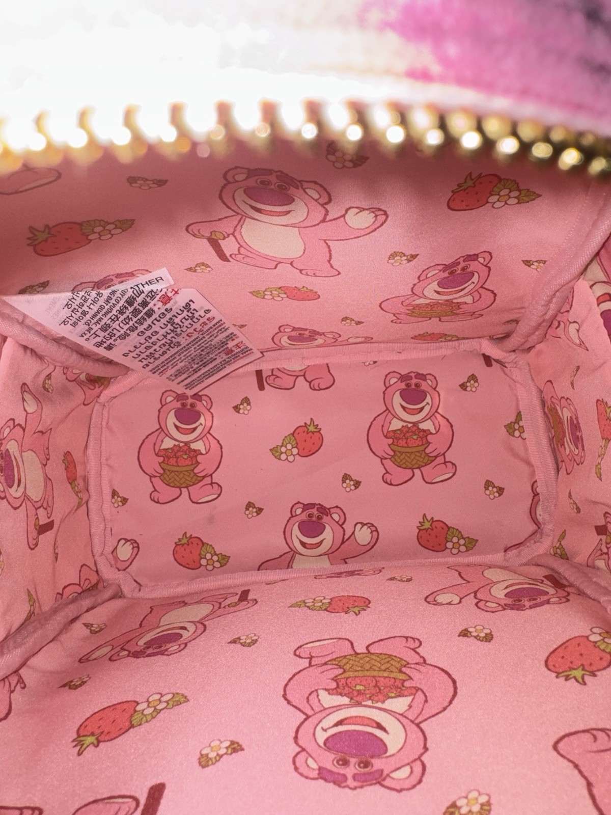 Disney Parks Pixar Loungefly Toy Story Lotso Bear Mini Backpack Scented 🍓 NWT