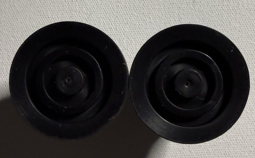 Medline Rubber Replacement Cane Tips Fits Most Canes With 3/4" Diameter - 2 Tips