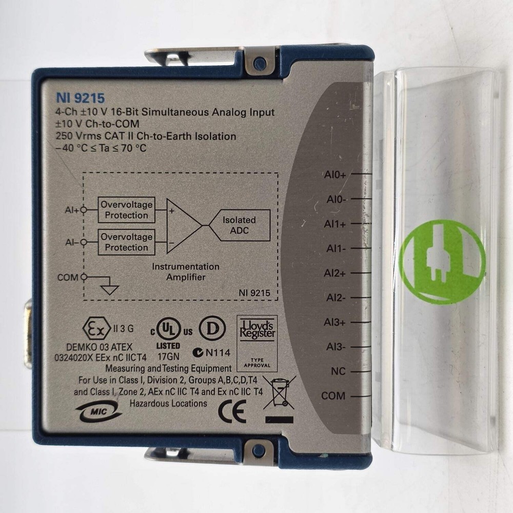 National Instruments 9215 Simultaneous Analog Input 189190D-01