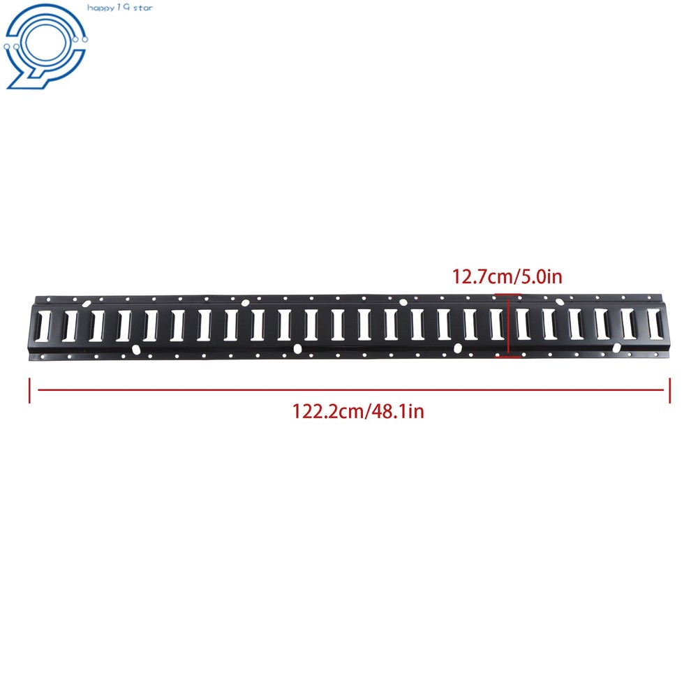 2 Pack 4' E Tie Down Rail Kit For Cargo Trailers Power Coated E-Tracks