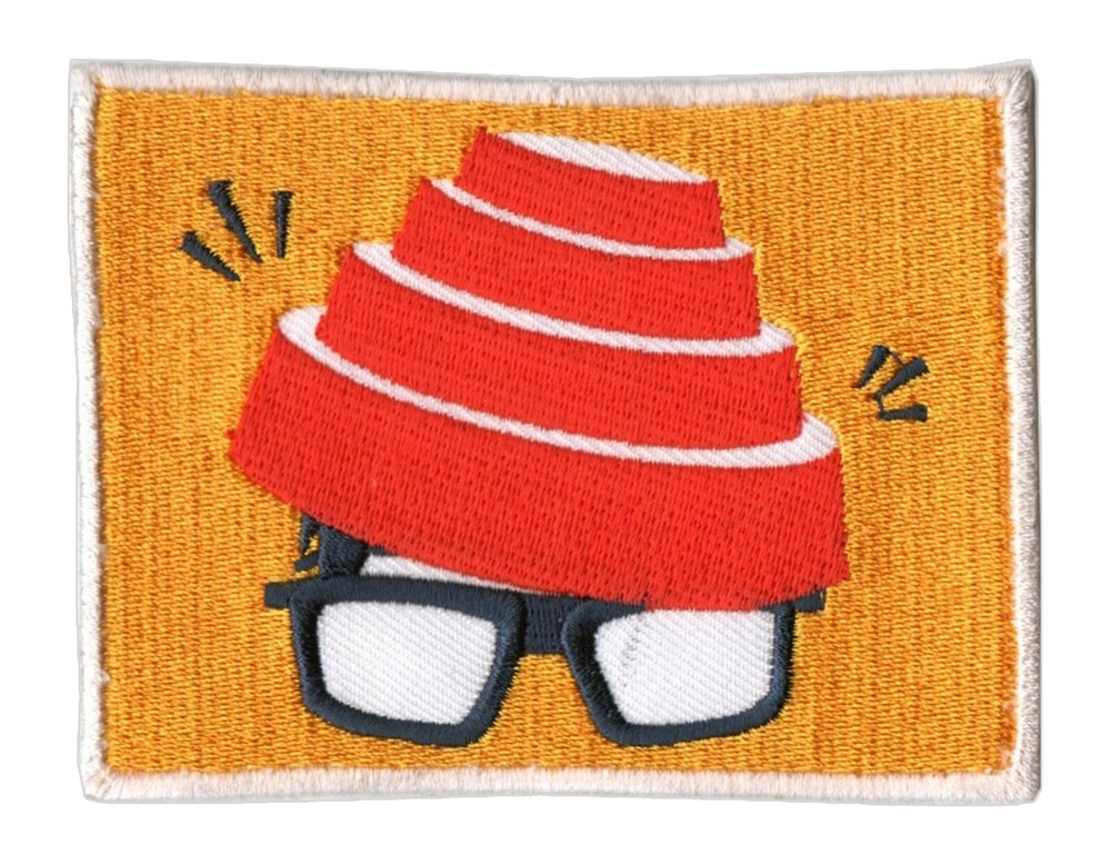 New Wave Music - Alternative 80s - Synth Pop - Devo - 4" X 3" embroidered Patch