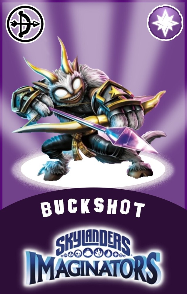 Skylanders Imaginators Buckshot NFC Card