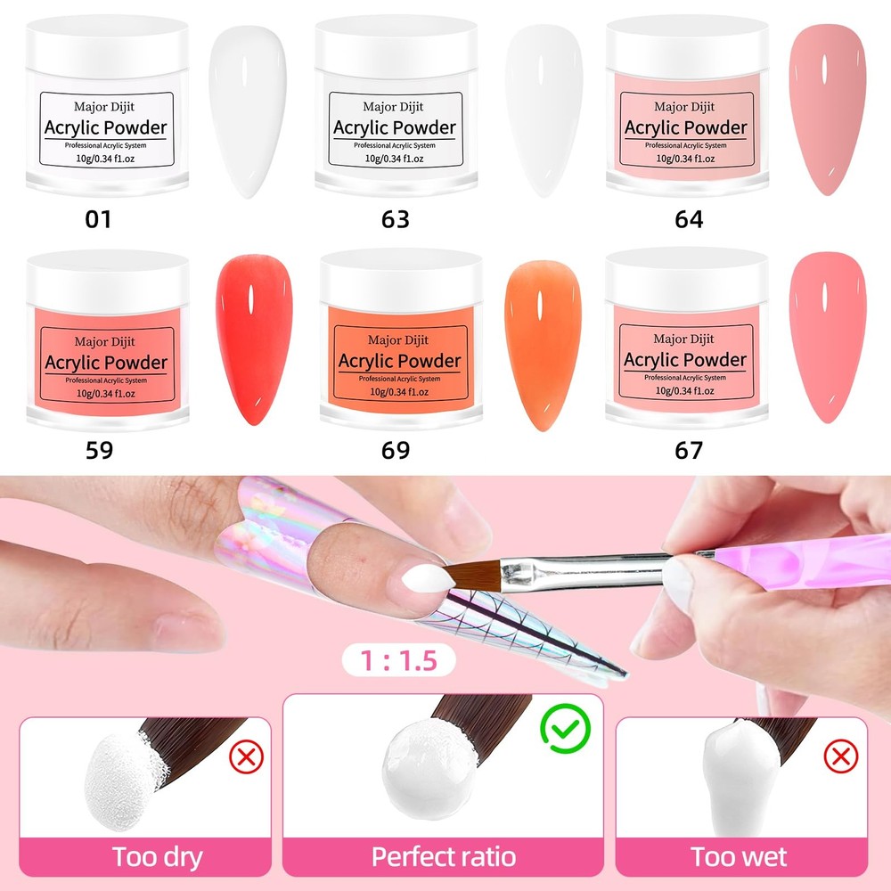 Acrylic Nail Kit with Drill & U V Light - Complete Starter Set for Beginners ...