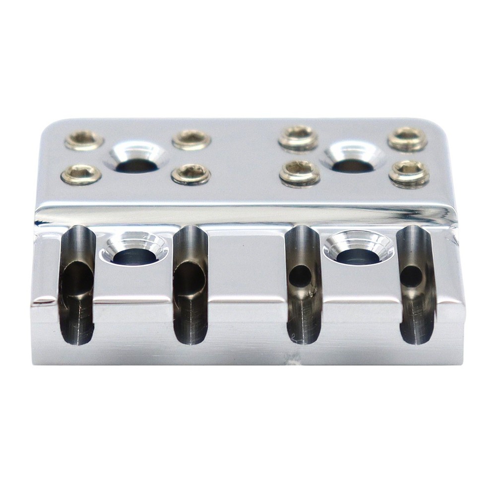 Brass 4 String Bass Bridge String Locks Headless Bass String Locking Silver