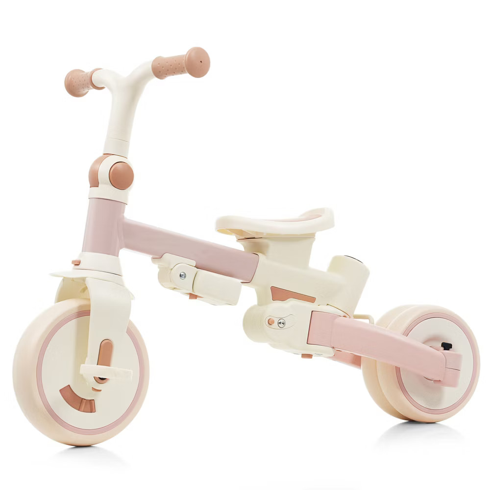 7-in-1 Foldable Toddler Tricycle with Adjustable Parent Handle, Removable Pedal,