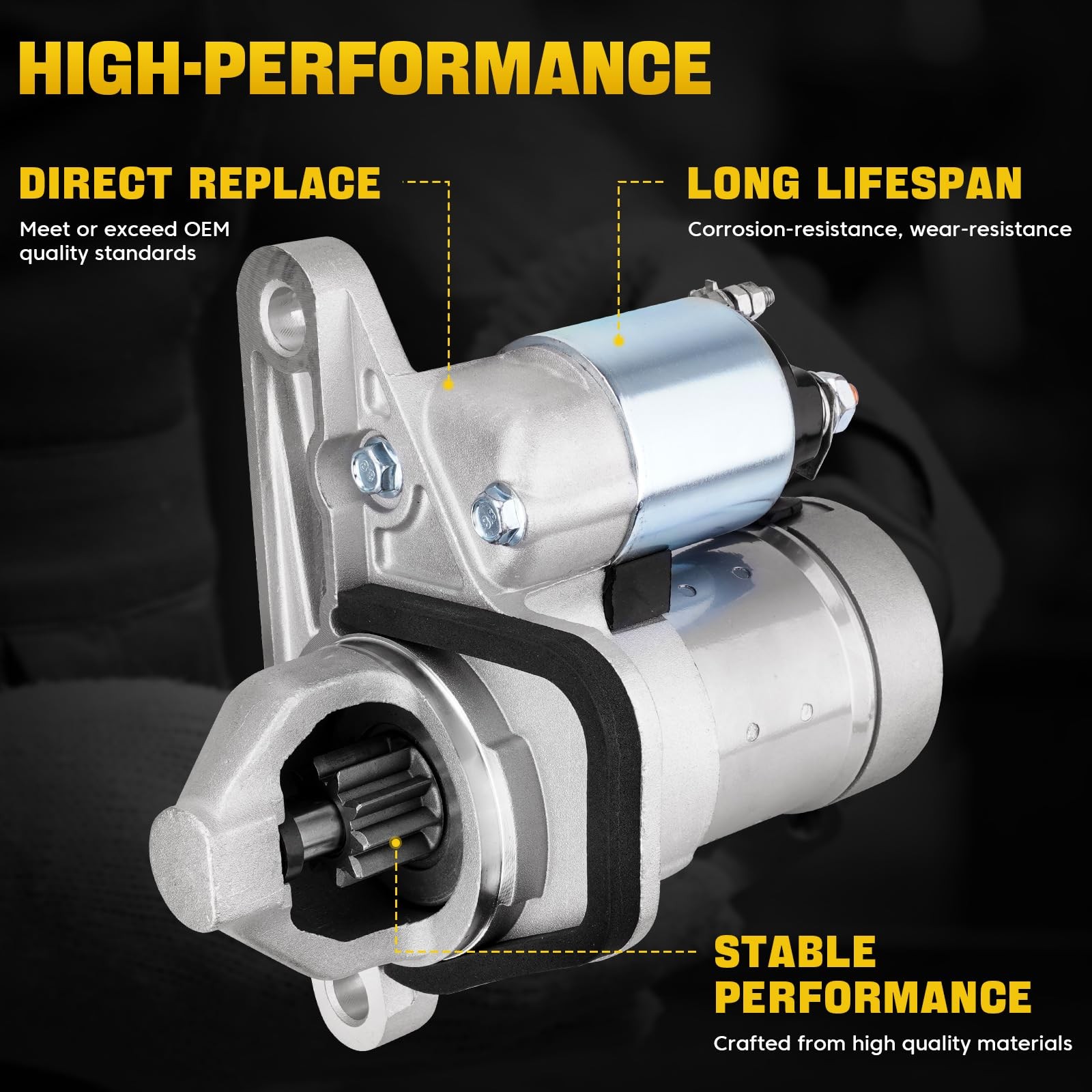 New Starter for Nissan Sentra Versa Cube 07-19 1.6L 1.8L 2.0L City Express 15-18