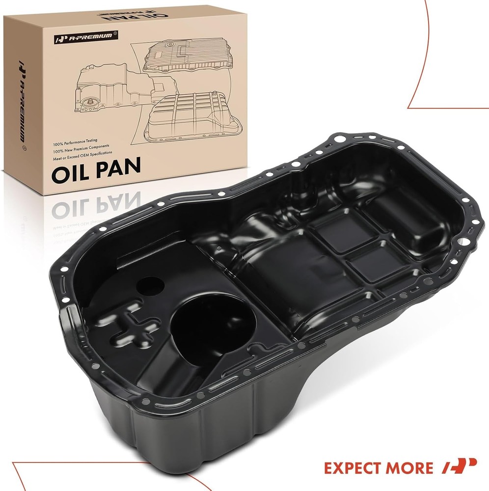 A-Premium Engine Oil Pan Sump with Drain Plug Compatible Mitsubishi...