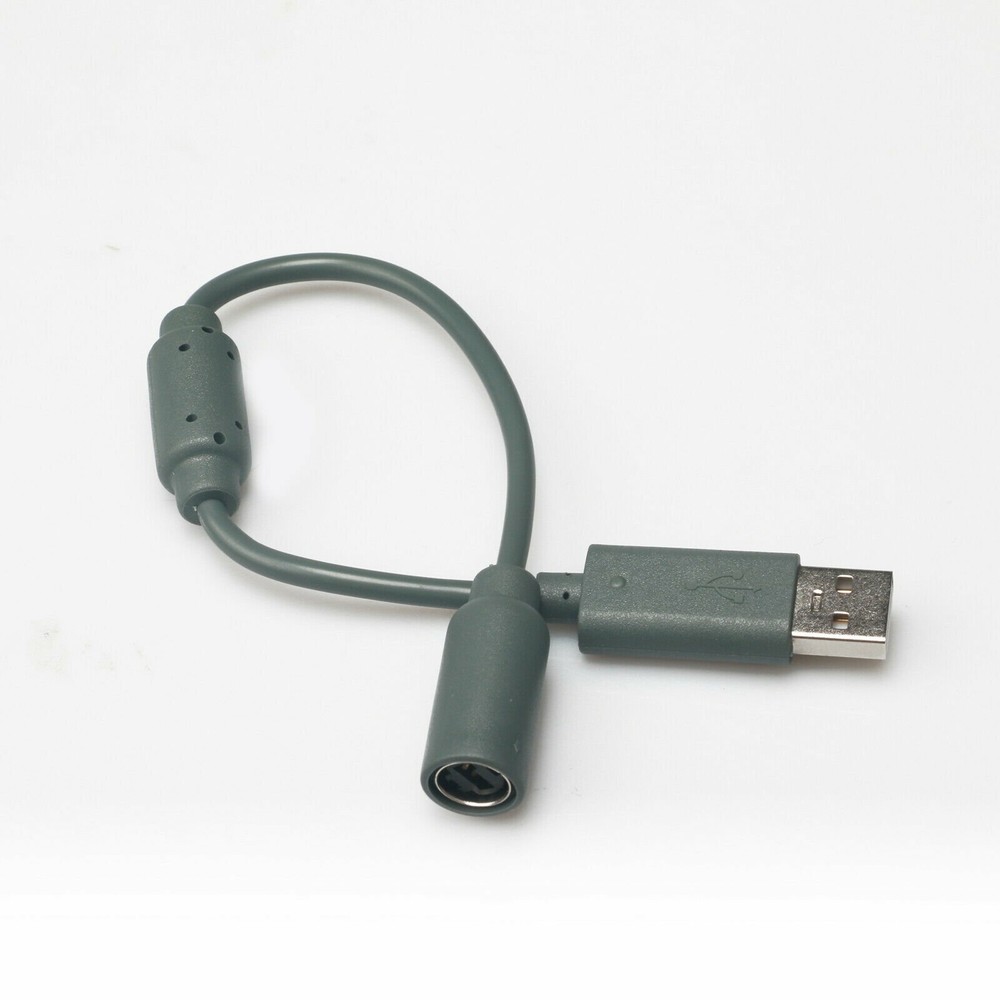 2x USB Breakaway Dongle Cable Cord Adapter For Xbox 360 PC Wired Controller