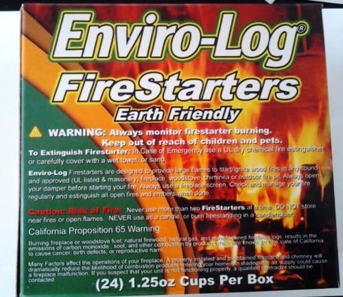 NEW Enviro-Log Environment Friendly Firestarters 2 PACK (48 Firestarters) for Fi