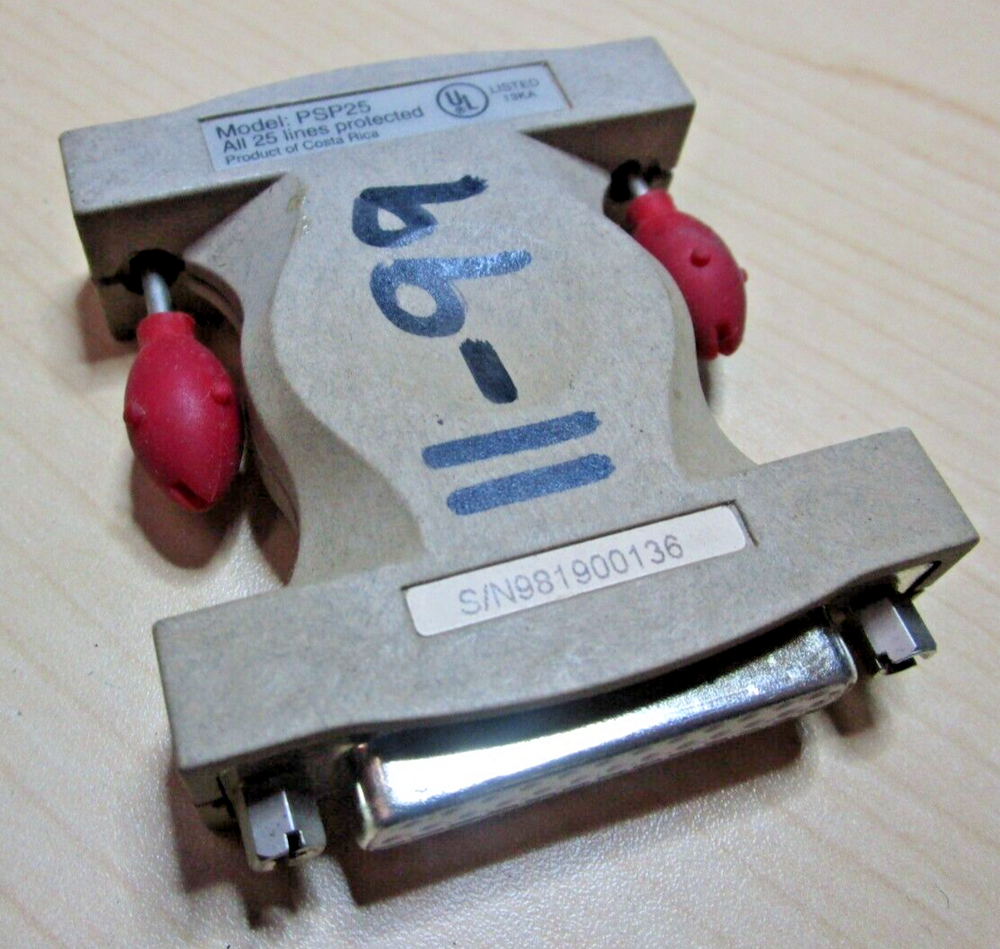 APC PSP25 Isolated Loop Parallel Plus Serial Port Circuit Protector