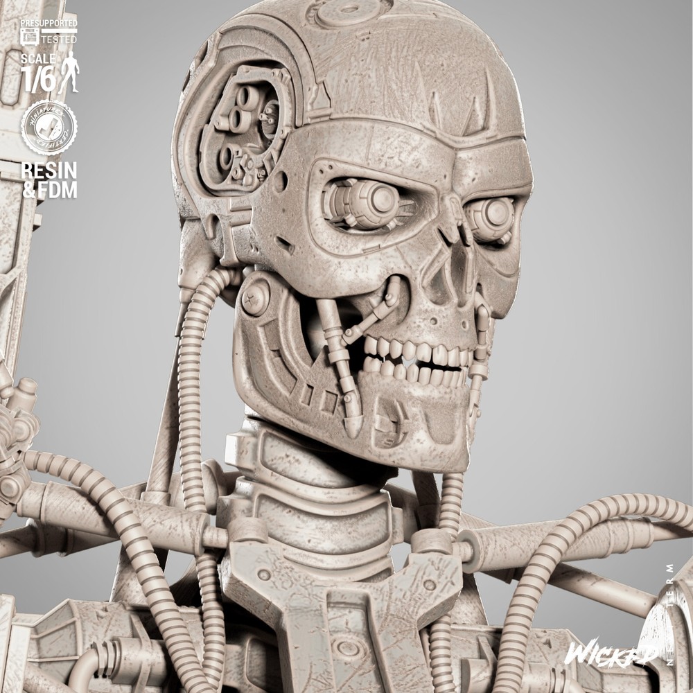 Terminator Skeleton T-800 Resin Sculpture Statue Model Kit Unpainted/Unassemb