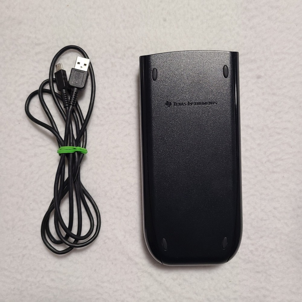 Texas Instruments TI-84 Plus Graphics Calculator /Product CD and USB Cable Black