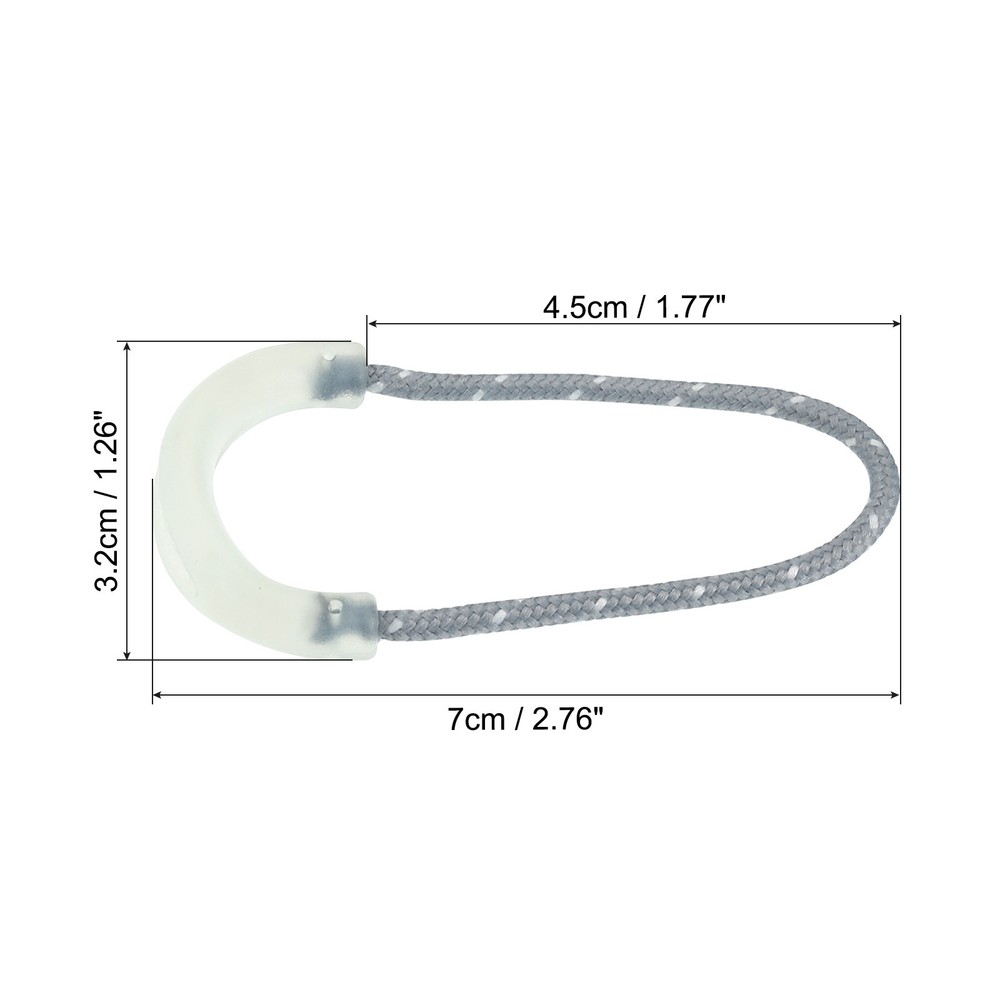 Self Luminous Zipper Pulls Replacement Extension Cord Handle Tab Extender