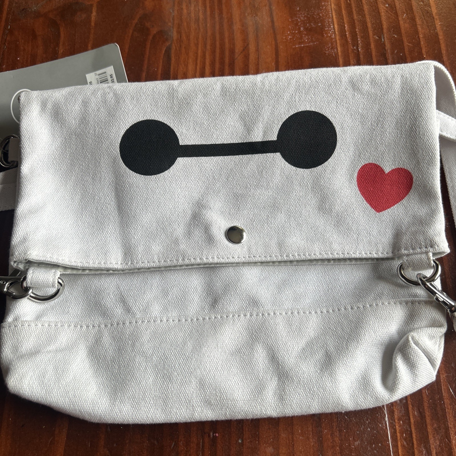Disney Store Baymax Shoulder bag Tote Fold Over Big Hero 6 NWTs Removable Straps