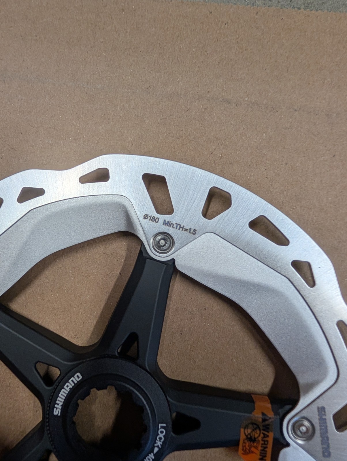 (2x) Pair Shimano RT- MT800 - L - 203mm & 180mmDisc Brake Rotor - Centerlock