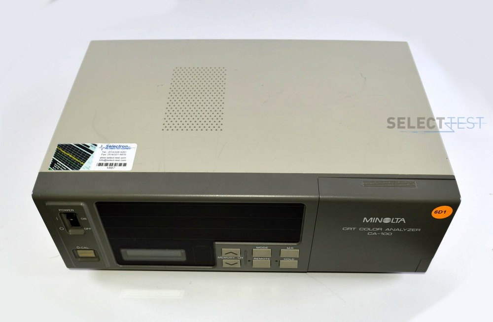 KONICA MINOLTA CA-100 CRT COLOR ANALYZER, NTSC, PAL, EXT & UNIV MODES (REF:015)
