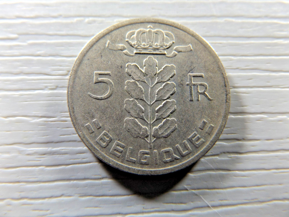 BELGIUM 1967 5 Francs