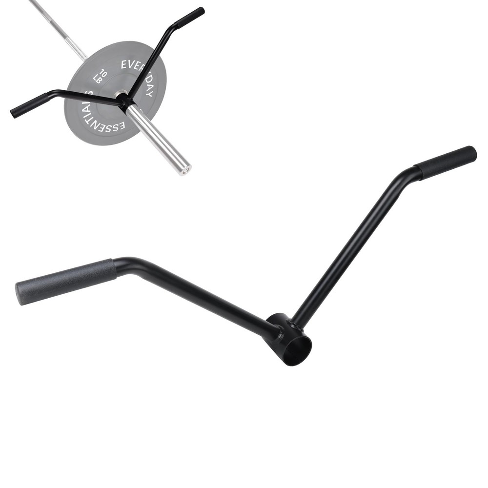 T-Bar Row Attachment for 2-Olympic Barbell, Black