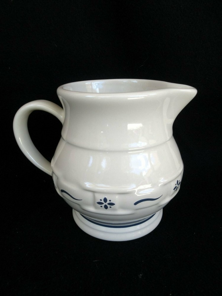 Longaberger Woven Traditions Classic Blue 5 1/2" Pitcher Beautiful
