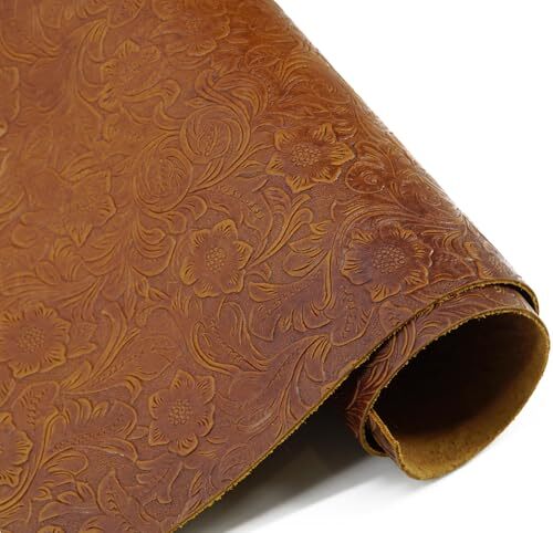 Bump Texture Tooling Leather Sheets Plain Geometric Pattern Printed Leather S...