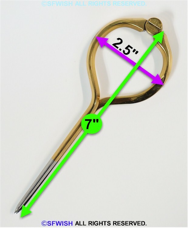 Vintage 7" Measuring Compass/Drafting Compass Solid Brass *Made in England*