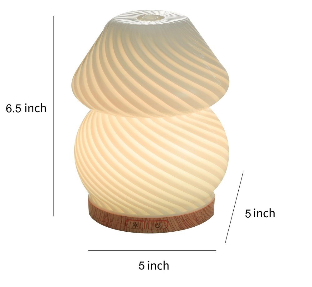 150ml Mini Cool Mist Vortex Lamp Ultrasonic Aroma Diffuser Mushroom Type